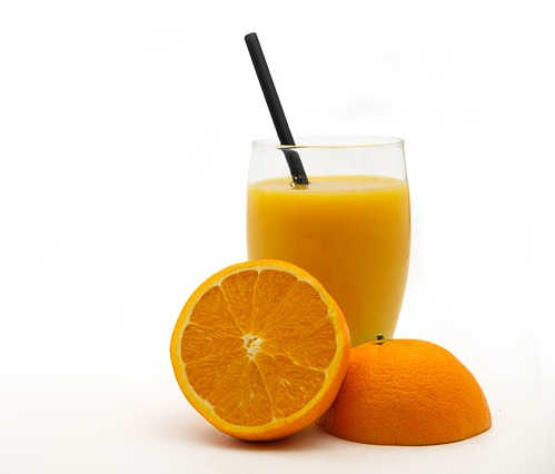orange juice (sour in taste)